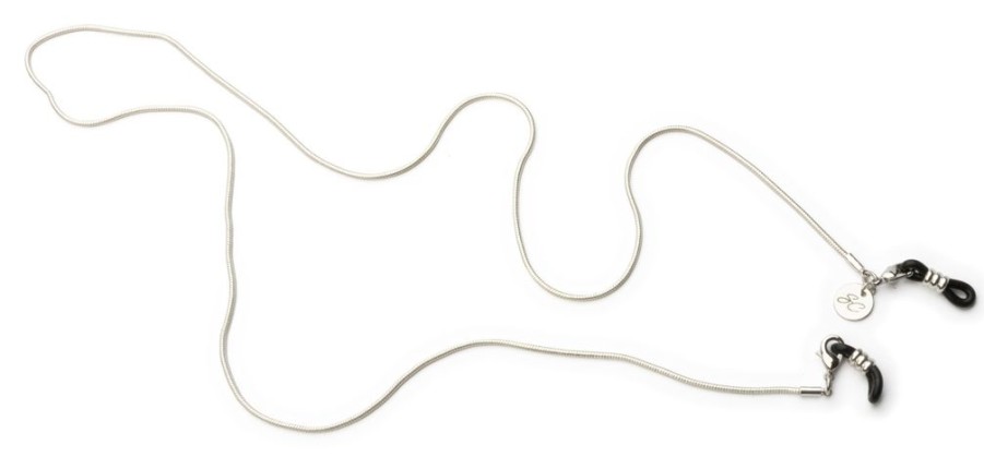 Brillen Brilledirekt | Sunny Cords Brillenkette Delicate Snake Silver