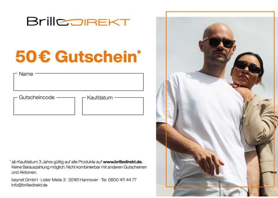 Brillen Brilledirekt | Geschenkgutschein 50 20Ac