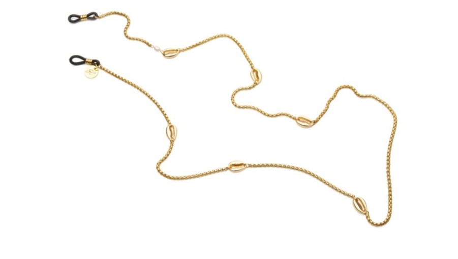 Brillen Brilledirekt | Sunny Cords Brillenkette Chloe Pearl Gold