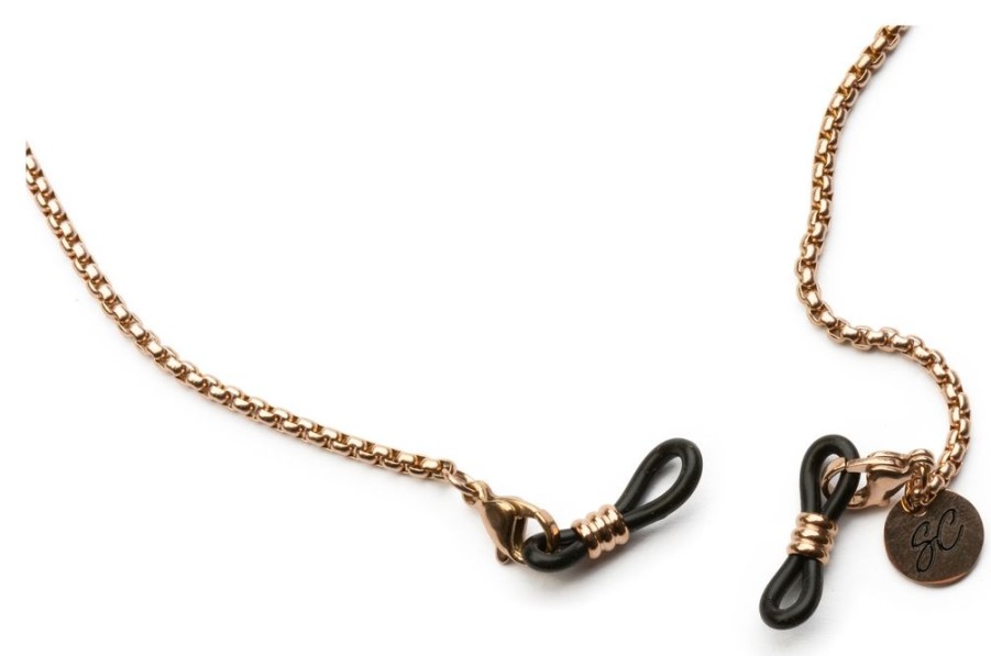 Brillen Brilledirekt | Sunny Cords Brillenkette Statement Piece Rose Gold