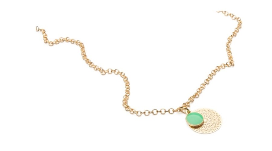 Brillen Brilledirekt | Sunny Cords Brillenkette Georgi Green Charm