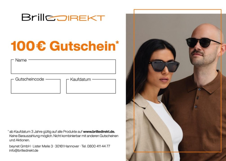 Brillen Brilledirekt | Geschenkgutschein 100 20Ac