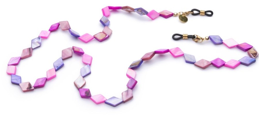 Brillen Brilledirekt | Sunny Cords Brillenkette Olivia Purple/Pink