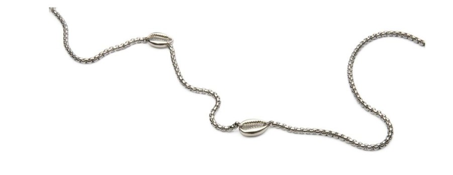 Brillen Brilledirekt | Sunny Cords Brillenkette Chloe Pearl Silver